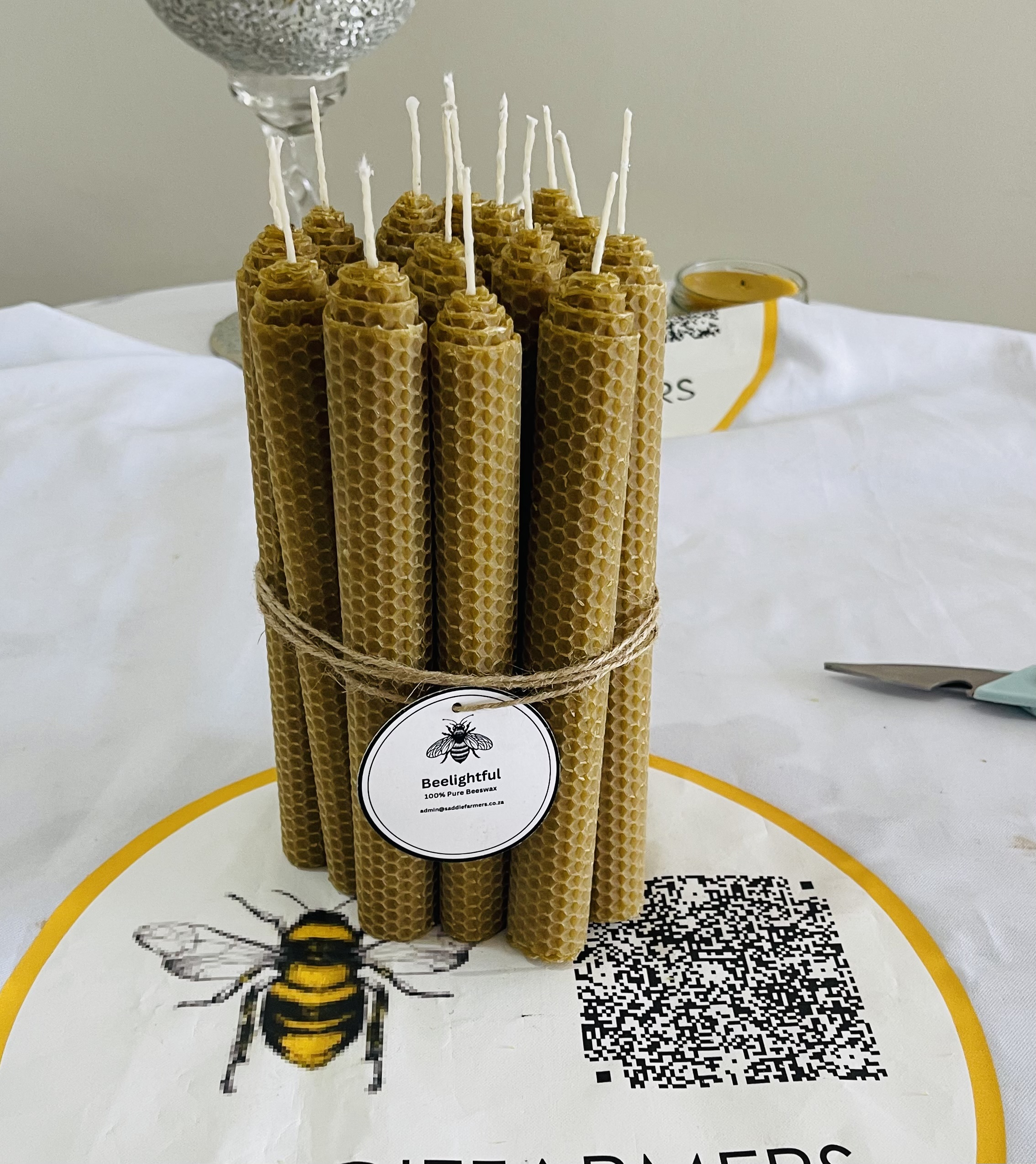 Beeswax Candles rolled candles